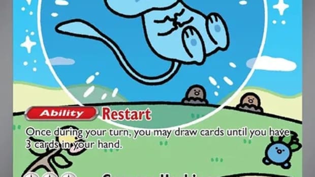 Mew EX in paldean fates TCG set